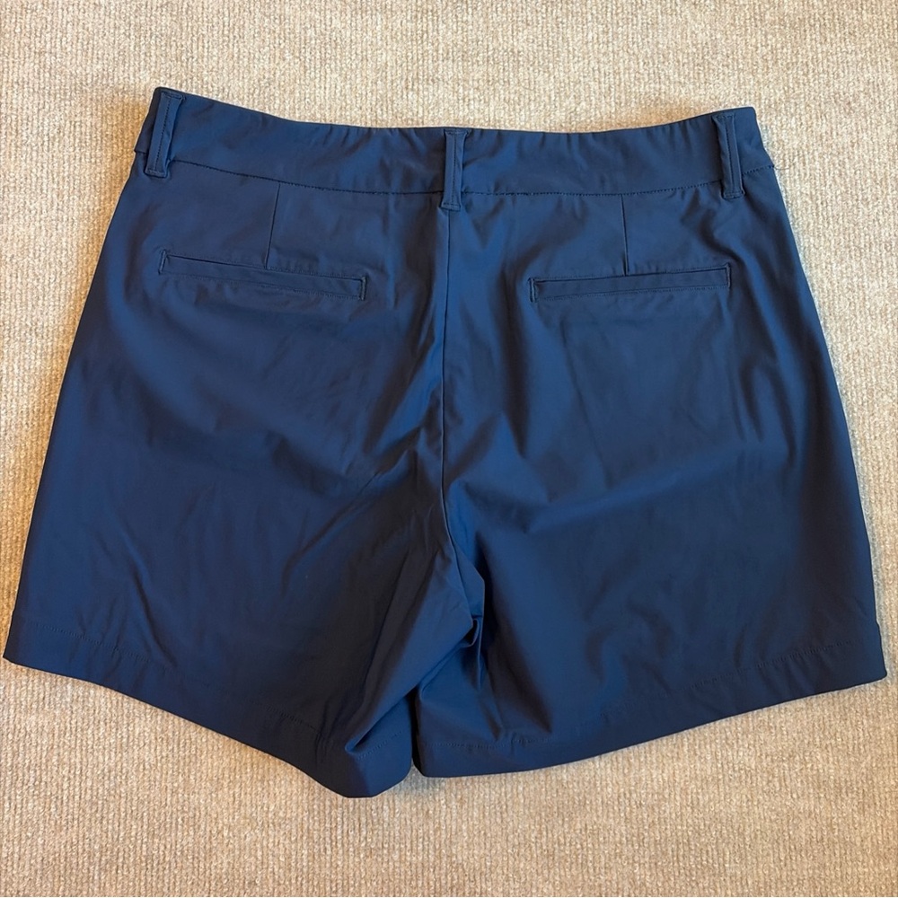 Spanx Shorts Women’s Sz  M Navy Stretch Dress Shaping High Rise Pull On - Picture 4 of 7